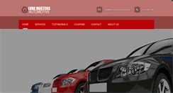 Desktop Screenshot of lubemastersautomotive.com